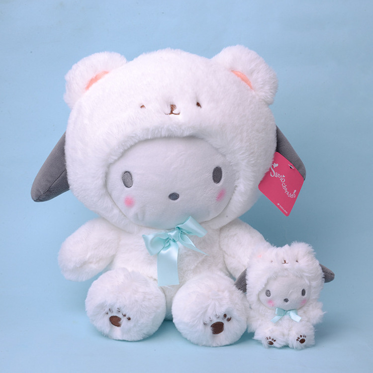 Kawaii  20cm Cartoon melody Kuromi Cinnamoroll Soft Plush toy Polar Bear plush doll for Kid Gifts