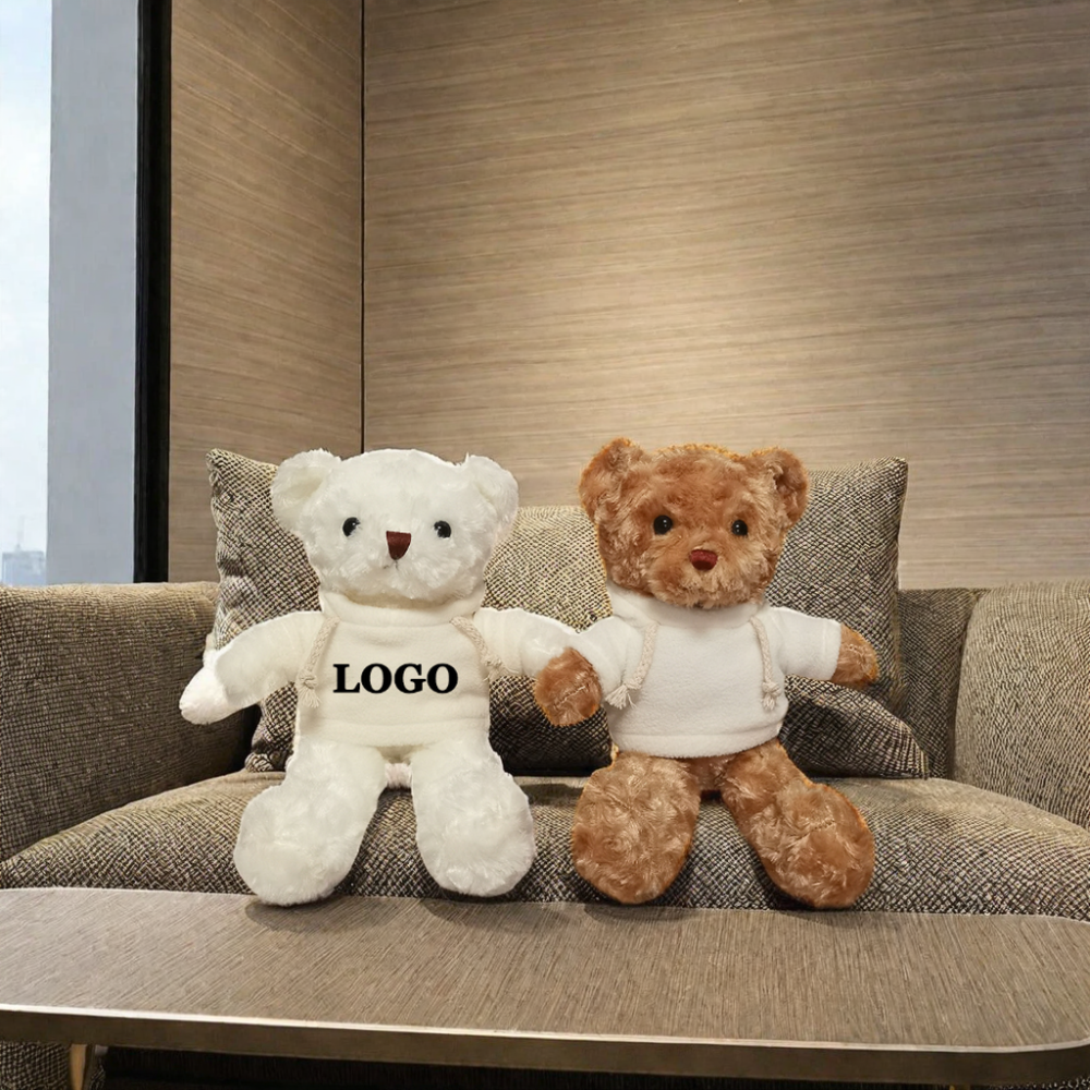 CPC CE 30CM Promotional Gifts Cute Stuffed Animal Plushies Custom Logo Teddy Bear with shirt Company school souvenirs