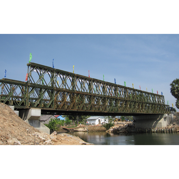 High-quality steel bridges made in China Steel Bridge for Sale Prefabricated Factory Outlets Truss Bailey Bridge