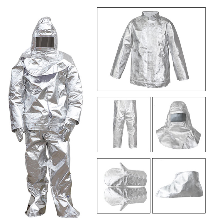 High Quality Aluminum Foil Fire Resistant Rescue Suit Firefighting Suit for Sale