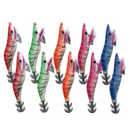 Pesca Artificial Squid Jig Lure Squid Hook  Cuttlefish Shrimp Hard Plastic Fishing Lures Bait