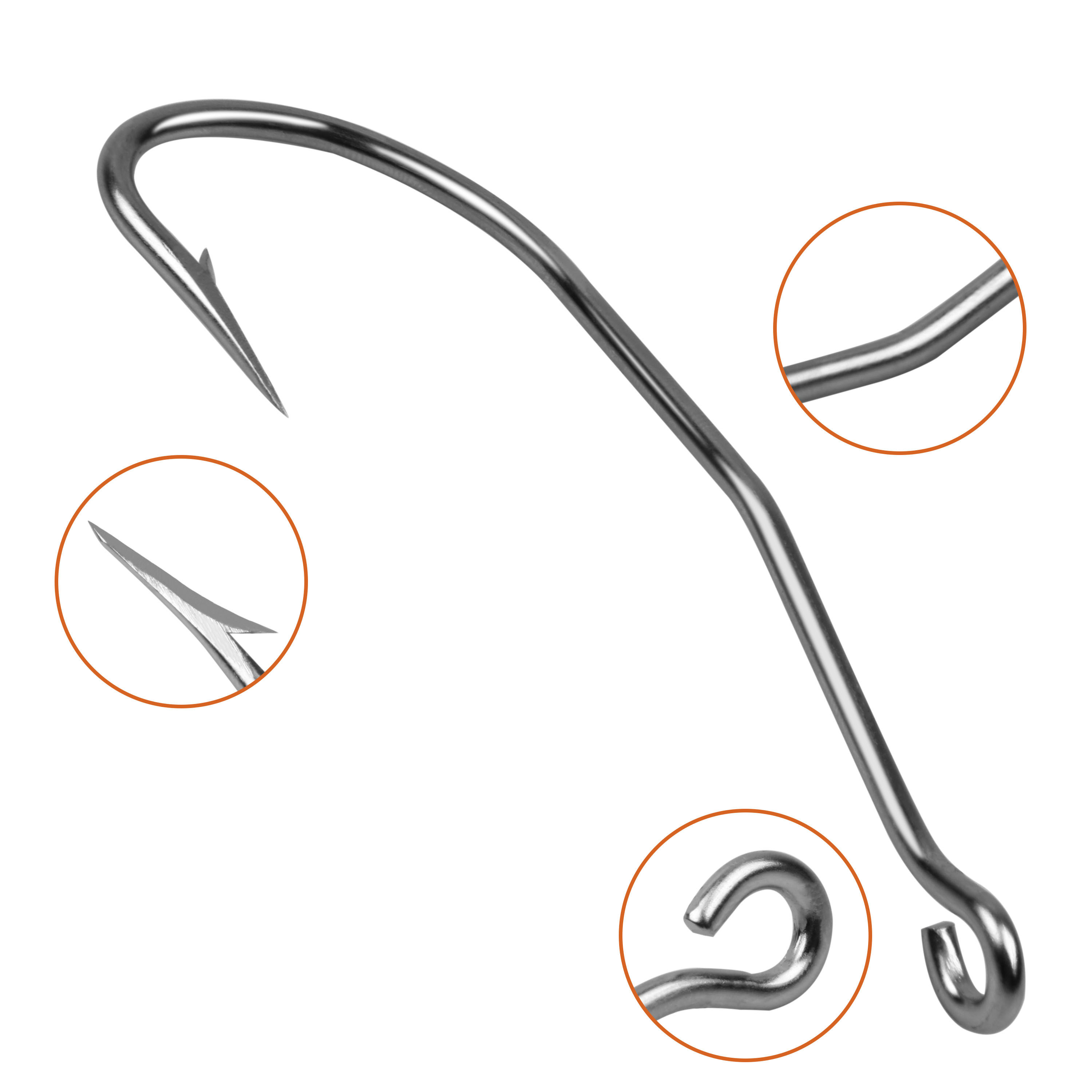 31022 Stainless Steel Eel Fishing Hooks Curve Eel Hooks Strong And Not Easy to Fall Off Fishing Hooks