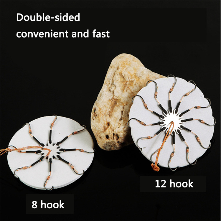 anti-winding Octopus Flip Explosive Fishing Hook Throwing Rod Set Flip Bean Cake Plate Hook fishing gear combination gadgets