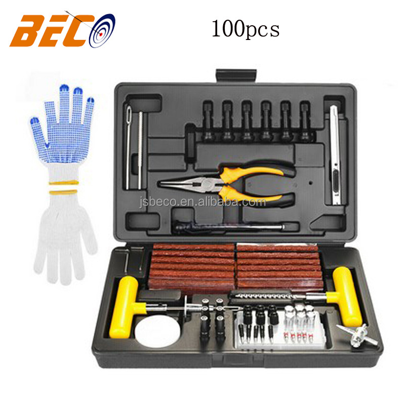 High Quality Motorcycle Car Puncture Tyre Tool Tubeless Flat Tire Repair Kit