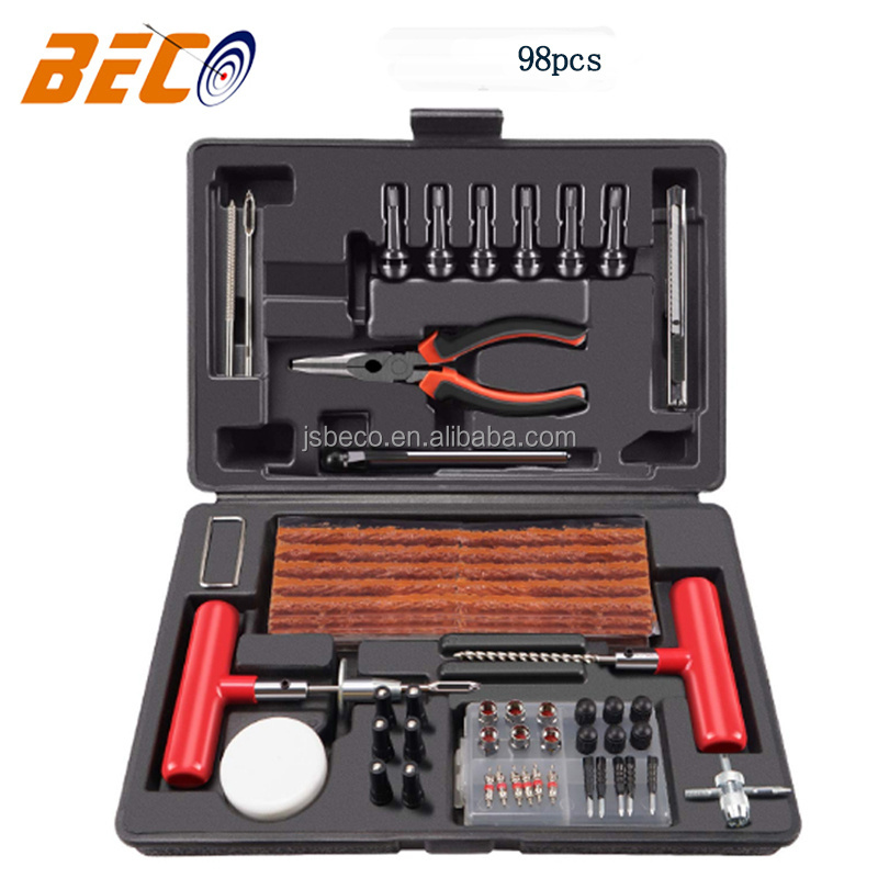 High Quality Motorcycle Car Puncture Tyre Tool Tubeless Flat Tire Repair Kit