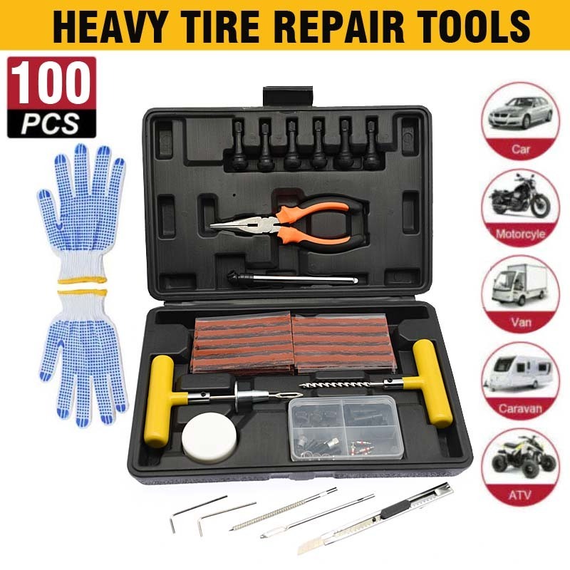 Heavy Tire Repair Tools 100pcs Speedy Seal Tire Repair Kit Universal Tire Emergency Tool