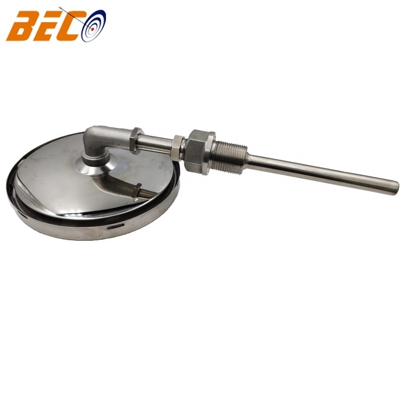 BECO WSS411 160 degree bimetal thermometer high quality stainless steel case bimetal thermometer