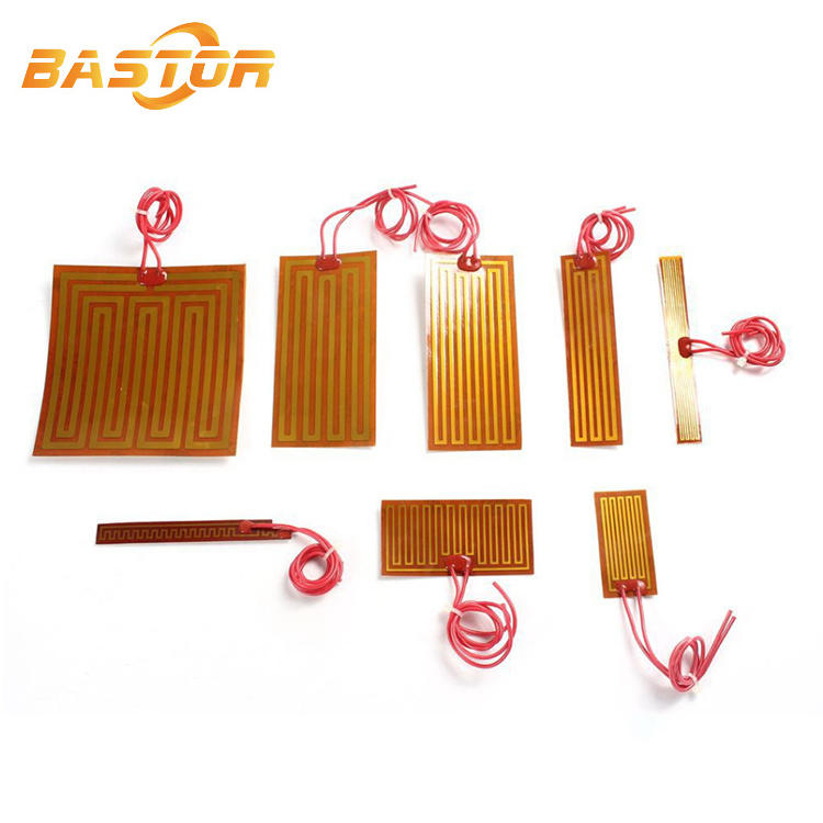 custom 3.7v 5v 12V 24v Polyimide Flexible Adhesive foil kapton Heater Heating Film heater