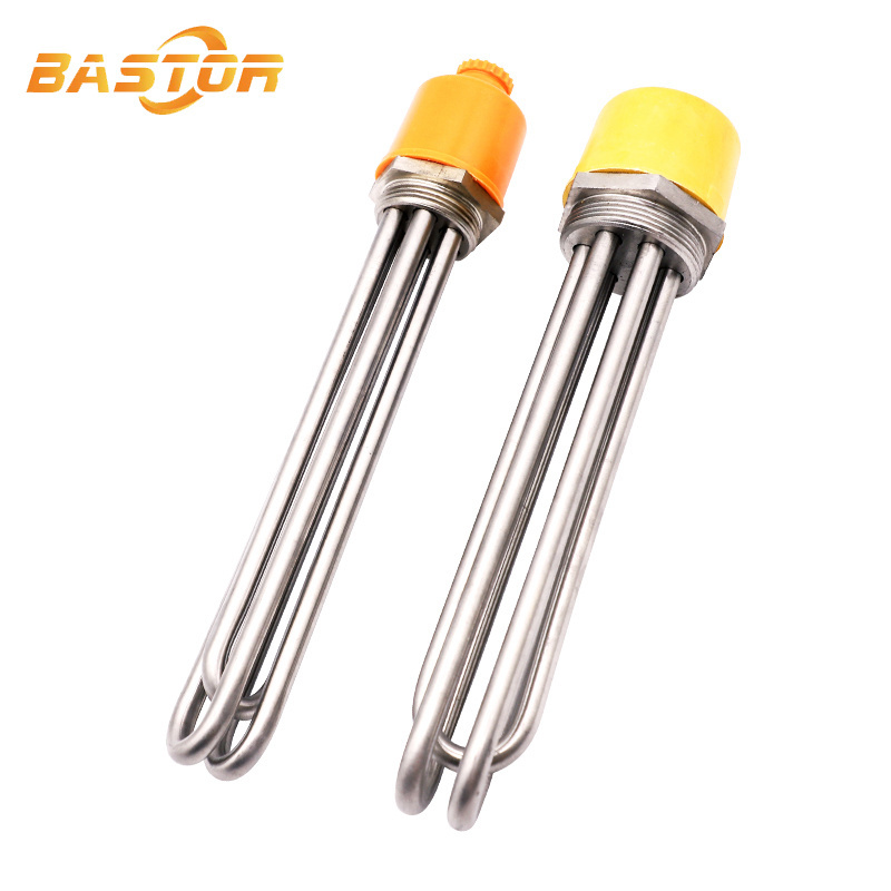 3 phase stainless steel electric water heating element industrial tubular immersion heater