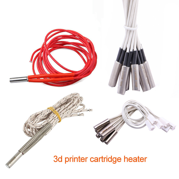 12v 24v 48v dc 40w 60w 80w stainless steel industrial electric heater elements 3d printer cartridge heater