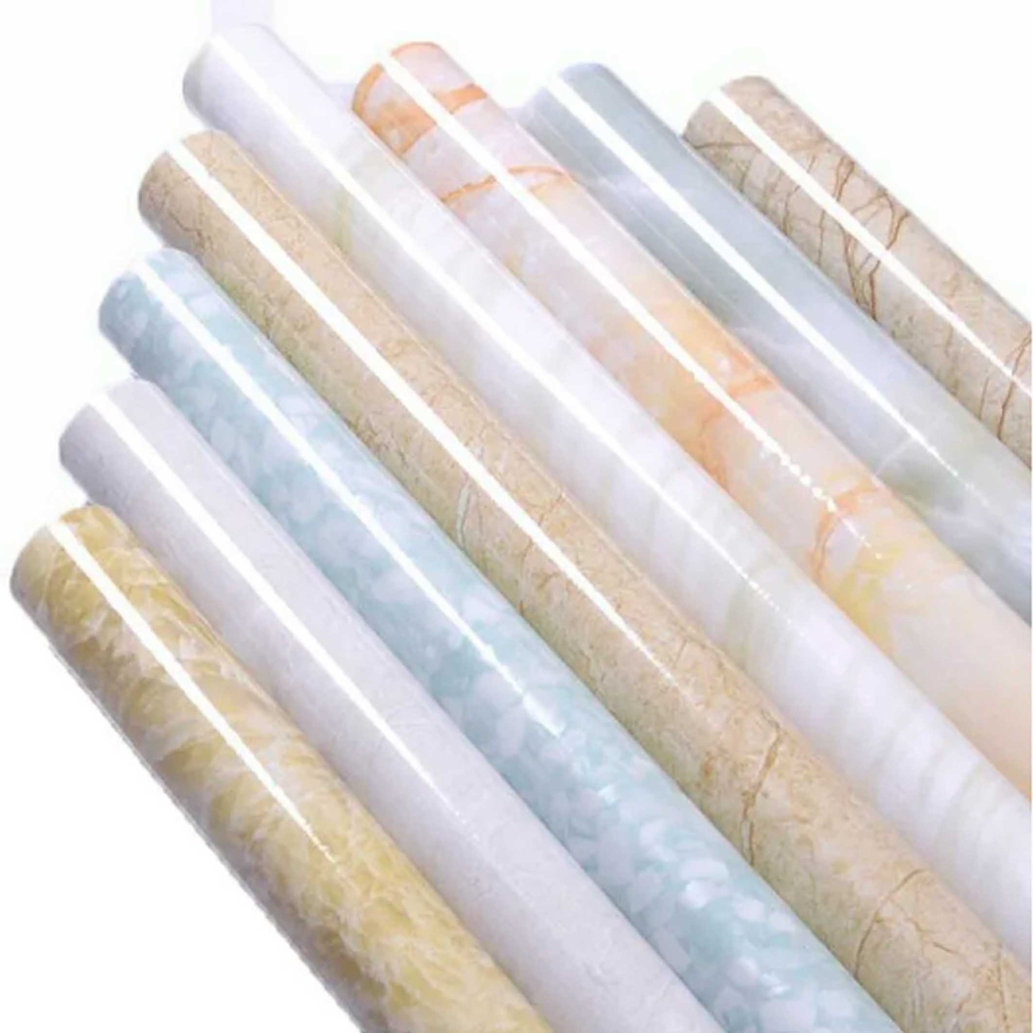 Clear printor marble pattern smooth self adhesive PVC film granite natural wave funiture sticky vinyl foil PVC film for desktop