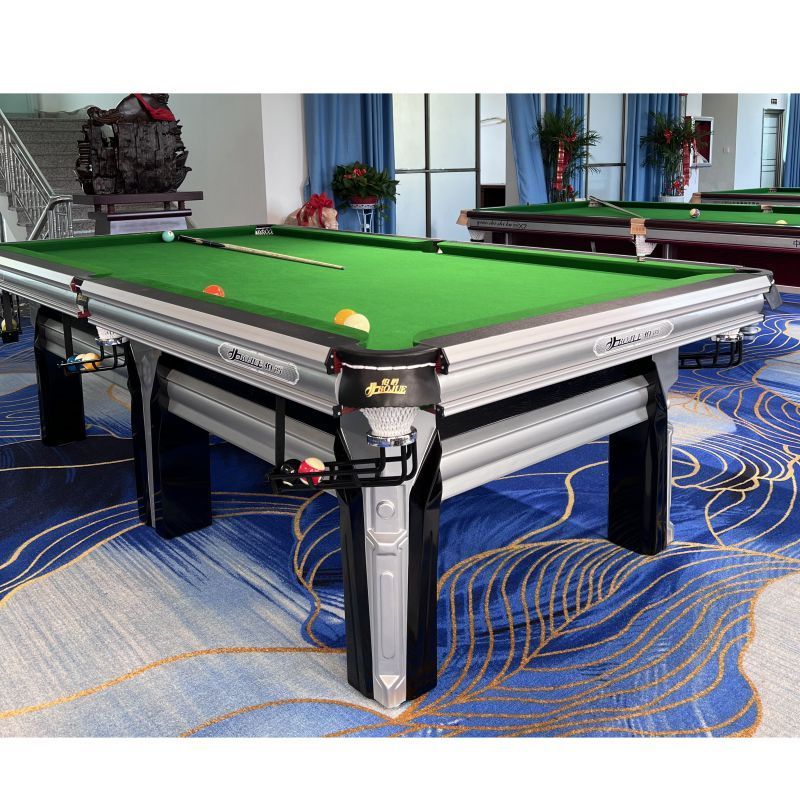 3-Cushion Slate Chinese style 8-Ball Professional Billiard Pool Table with Leather Pockets for Sale