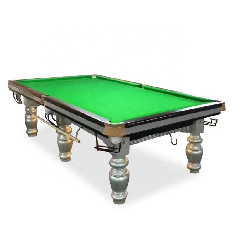 3-Cushion Slate Chinese style 8-Ball Professional Billiard Pool Table with Leather Pockets for Sale