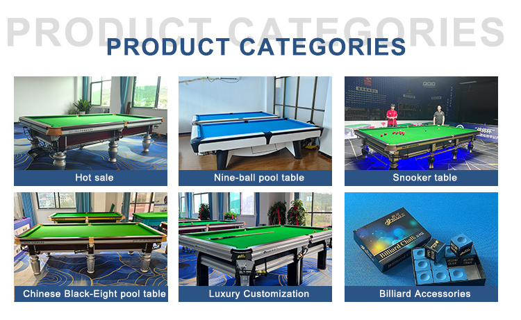 High end customized 7ft 8ft 9ft glass made snooker billiard pool table with 3 cushion slate and glass