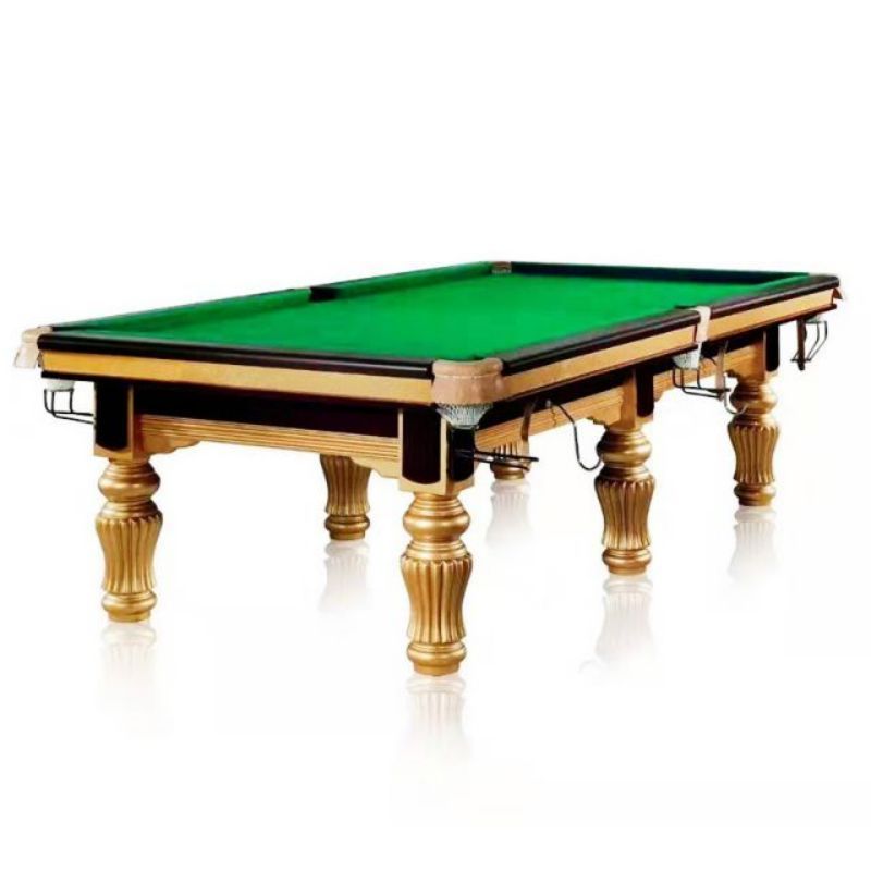 3-Cushion Slate Chinese style 8-Ball Professional Billiard Pool Table with Leather Pockets for Sale