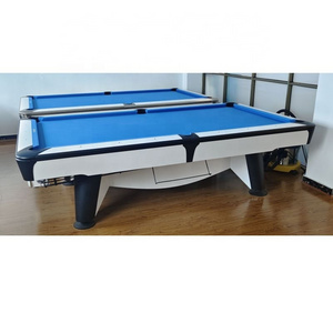 High quality American 7-Feet 8-Feet 9-Feet Slate custom design Nine-ball Snooker Billiard Pool Table  with Leather Pockets