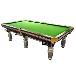 Bojue manufacturer  direct sale Chinese black 8 ball style pool table 9ft billiard 10ft customized size X7 Silver Leg