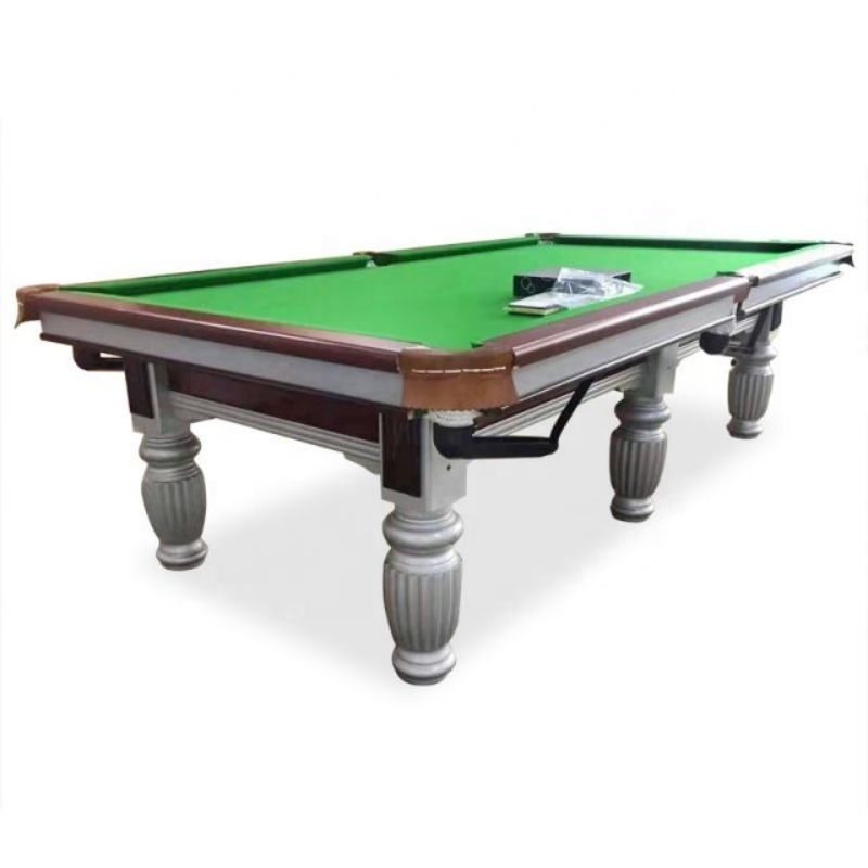 3-Cushion Slate Chinese style 8-Ball Professional Billiard Pool Table with Leather Pockets for Sale