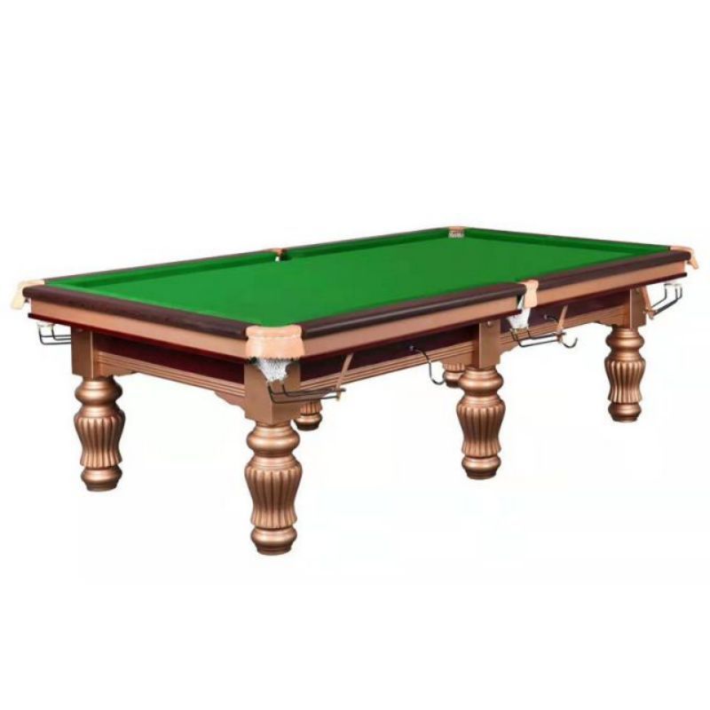 3-Cushion Slate Chinese style 8-Ball Professional Billiard Pool Table with Leather Pockets for Sale