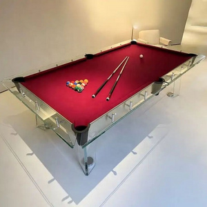 Bojue high grade full size custom glass slate cushion billiards pool table 7ft 8ft 9ft with dining top folding best quality