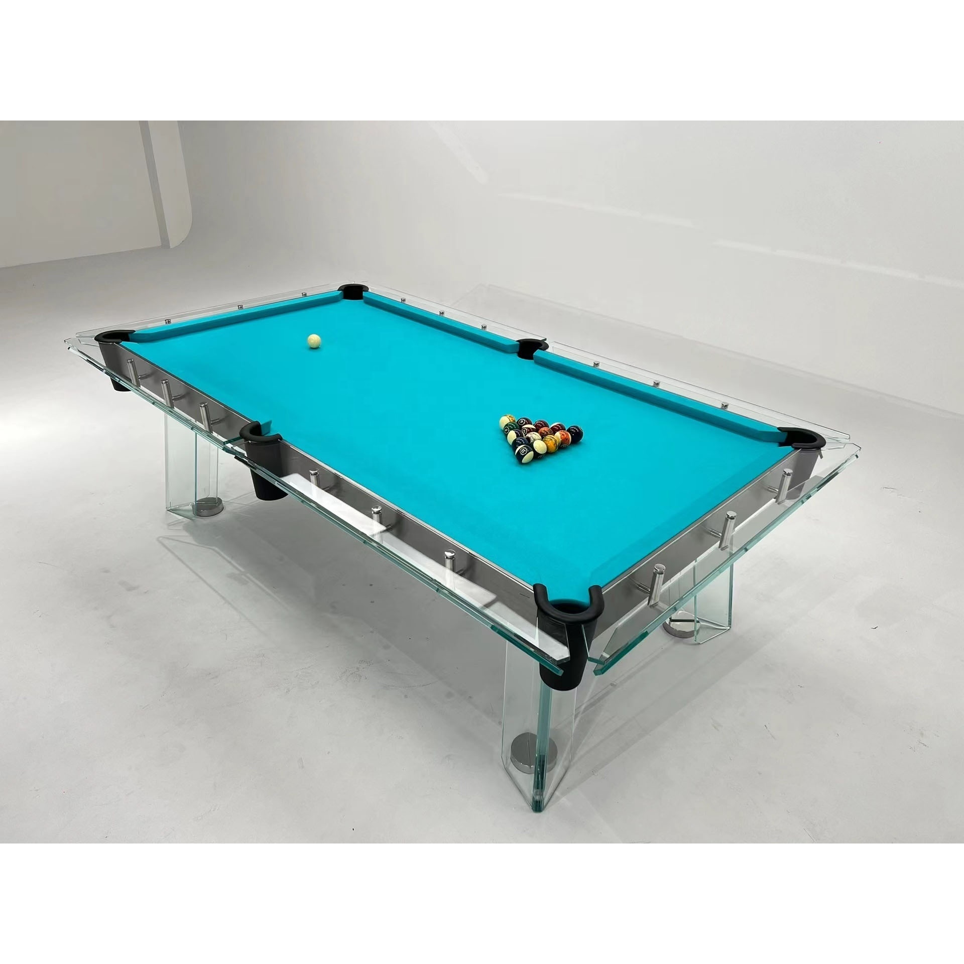 Factory direct sale professional 7ft 8ft 9ft Chinese black eight-ball 8 ball snooker billiard pool table