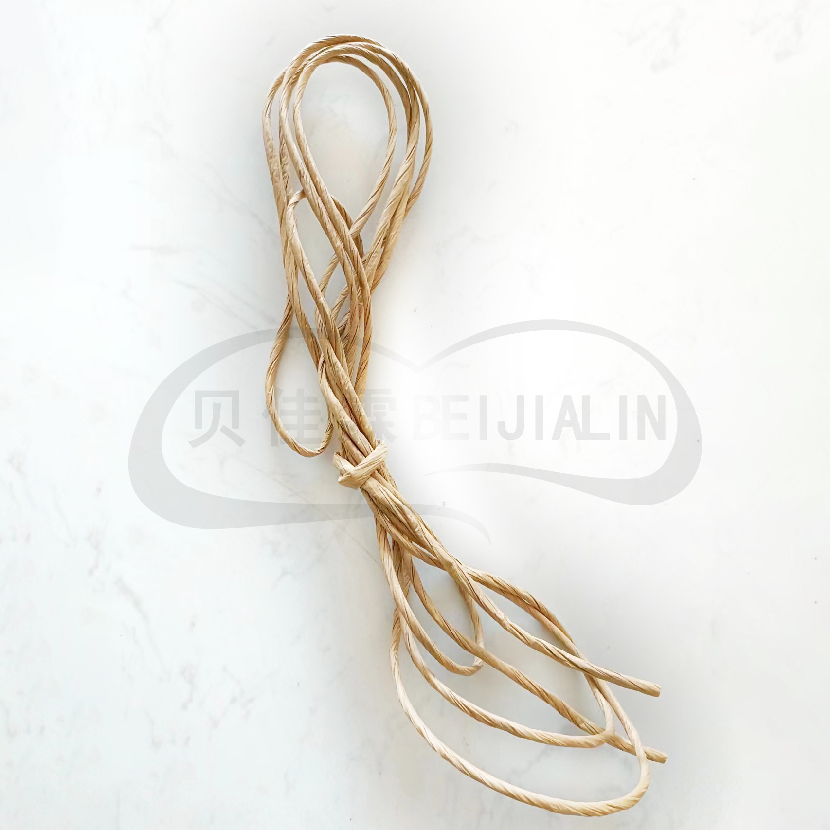 brown color jute fiber thin twist sisal paper bag handle ropes