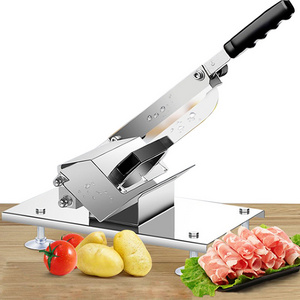 Multipurpose household manual Frozen Beef mutton pork meat cutter Commercial mutton cutting machine luncheon meat slicer