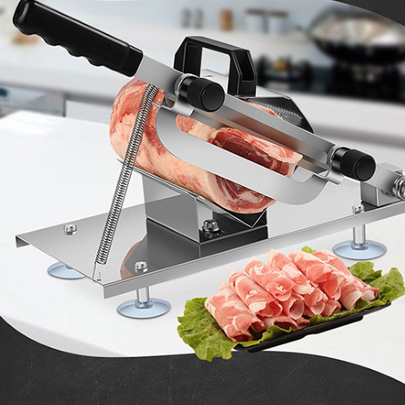 Multipurpose household manual Frozen Beef mutton pork meat cutter Commercial mutton cutting machine luncheon meat slicer