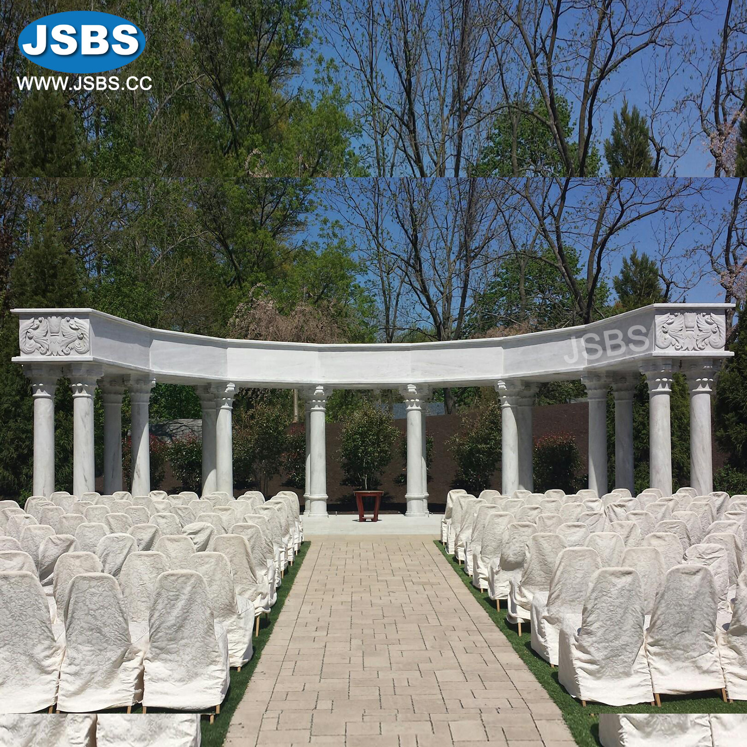 Superb Luxury Huge stone carved decorated marble wedding gazebos design