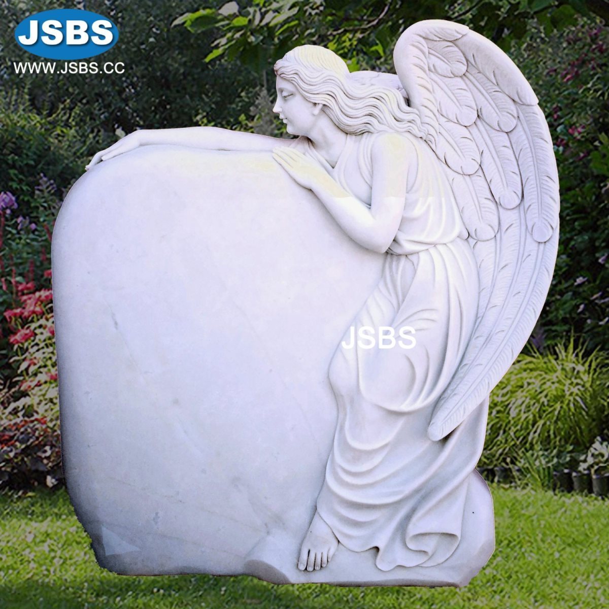 angel heart headstone monument tombstone