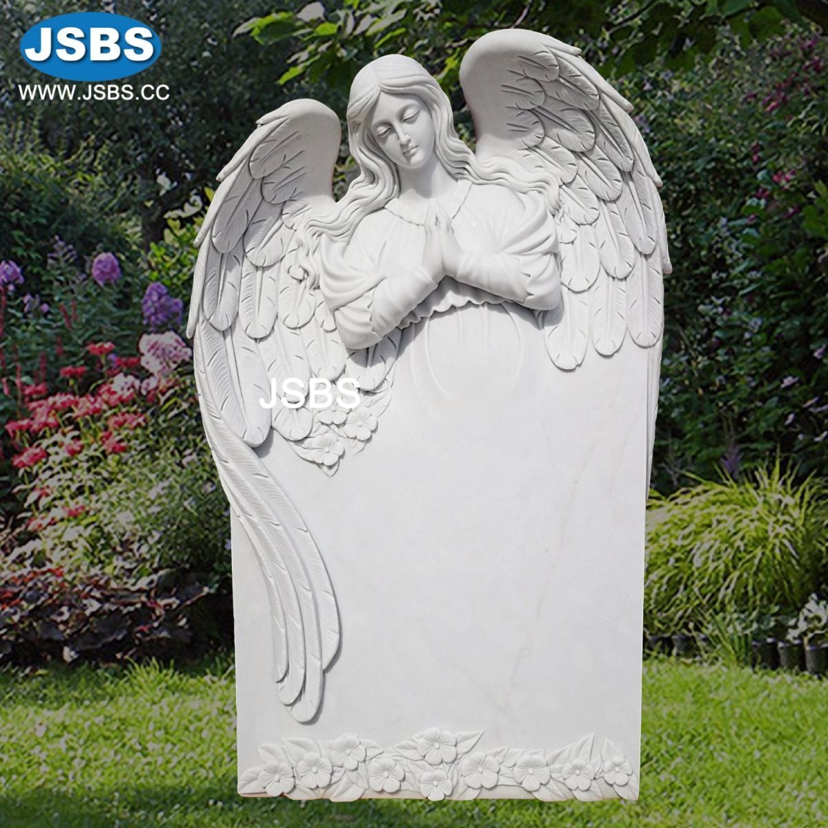 angel heart headstone monument tombstone