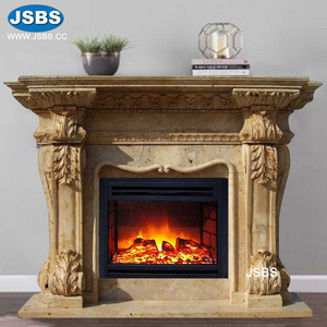 Stone Carved Bio Marble Kamin Fireplace Mantel Frame Surrounds