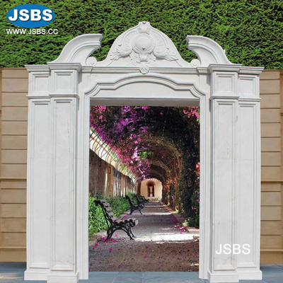 white marble entrance stone door surround frame interior or exterior home decoration design