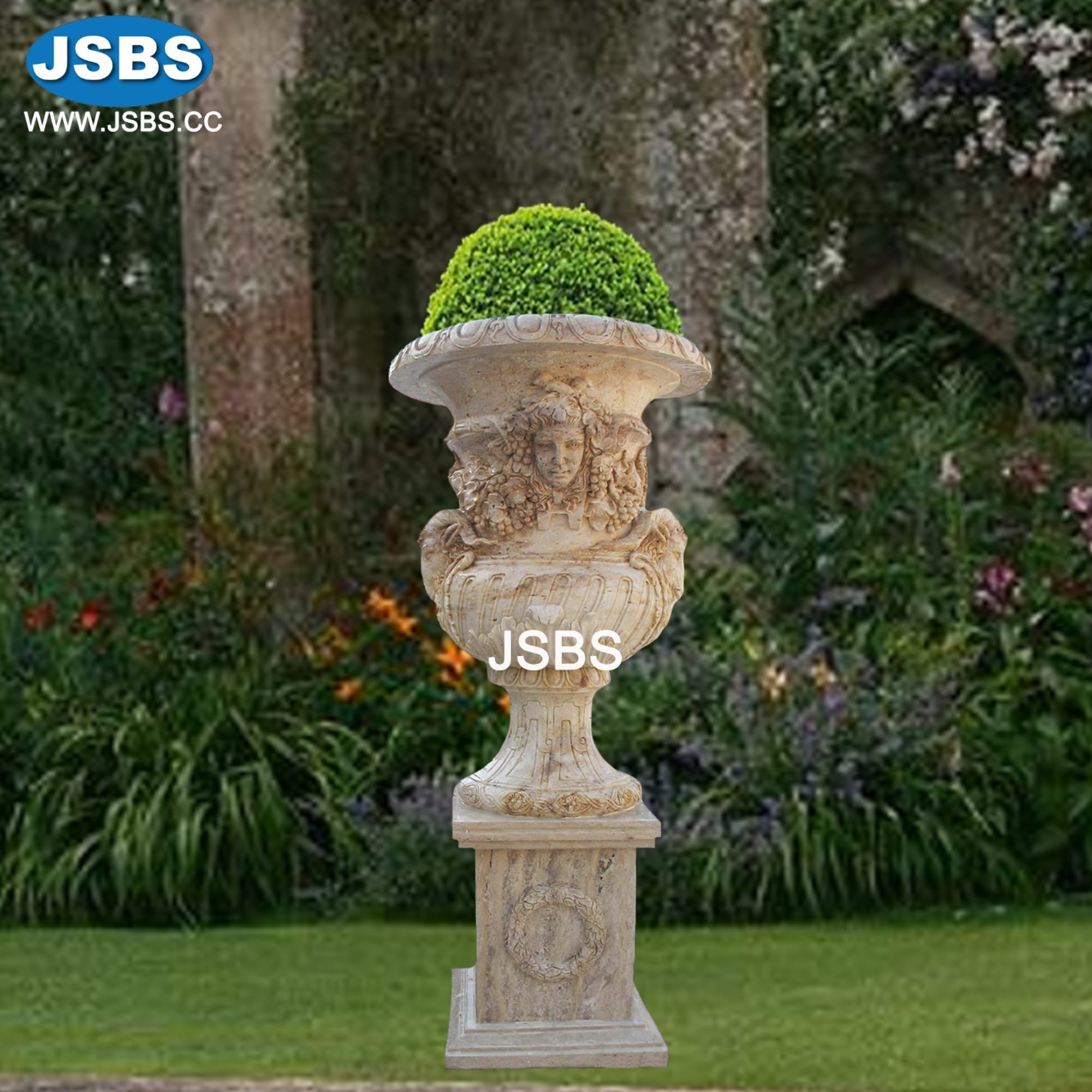 Roman Style Stone Home Decor Garden Flower Pot Planter Design