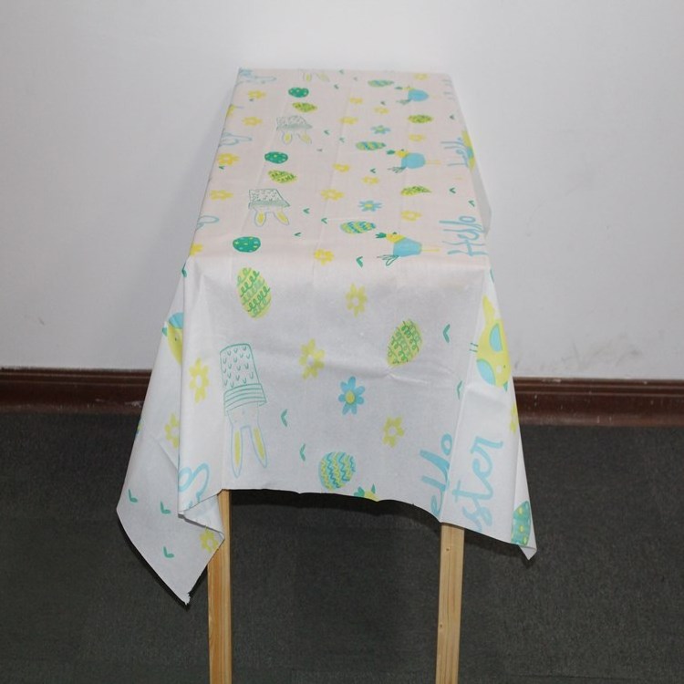 Disposable  Home Decoration Printed Paper Tablecloth Rolls Cotton Woven Tufted Custom Paper Table Runner