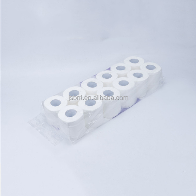 100% Virgin Pulp White Tissue Roll Natural Paper Napkin 2 Ply 300 Sheets Tissue Paper Custom Embossing Toilet Paper