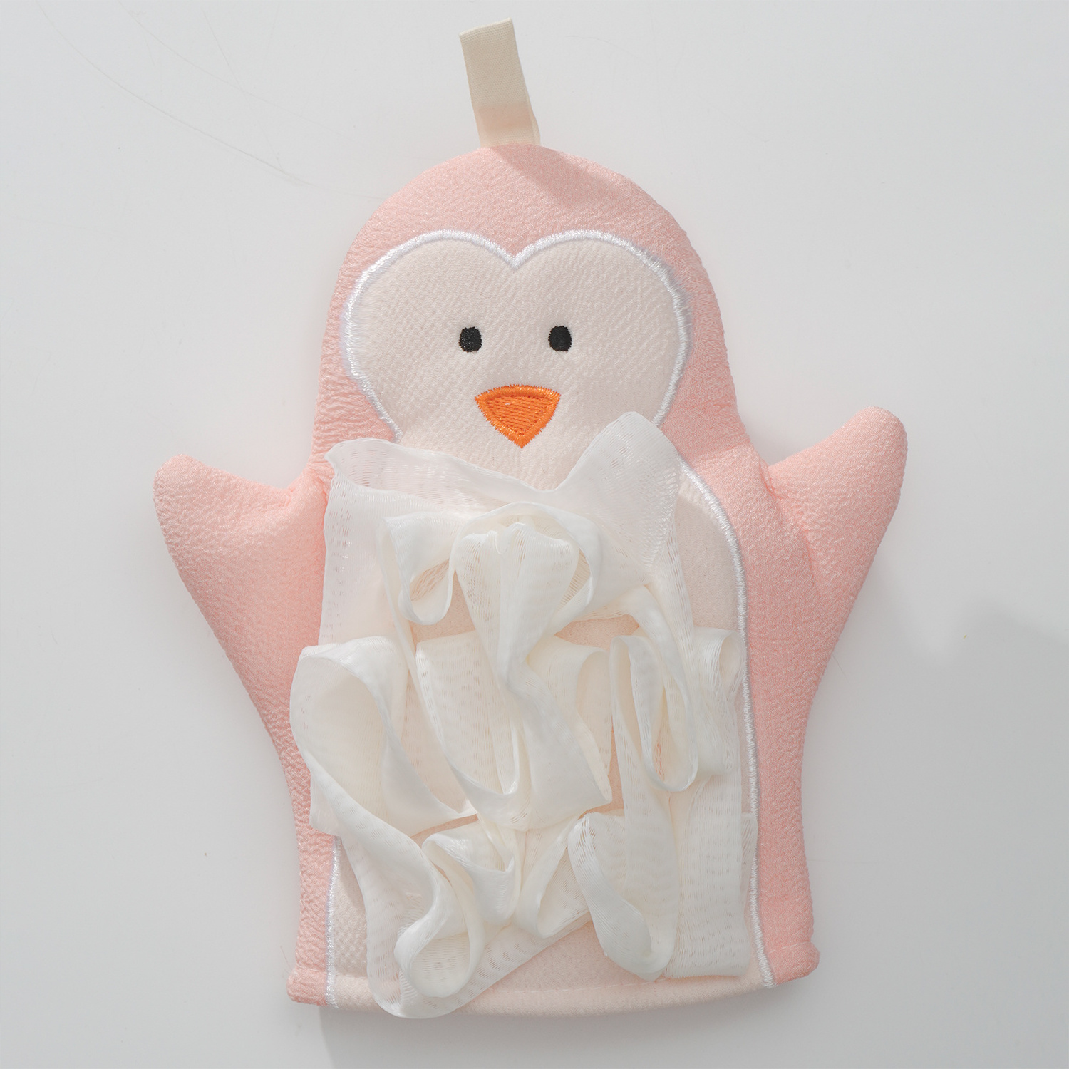 Cartoon Penguin Exfoliating Glove for Shower - Body Scrubber - Skin Exfoliator & Dead Skin Remover