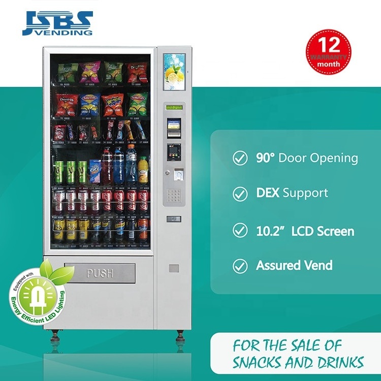 JSBS VCM4-4000 10.2 inch LCD Advertristing screen vending machine digital vending machine springs vending machine