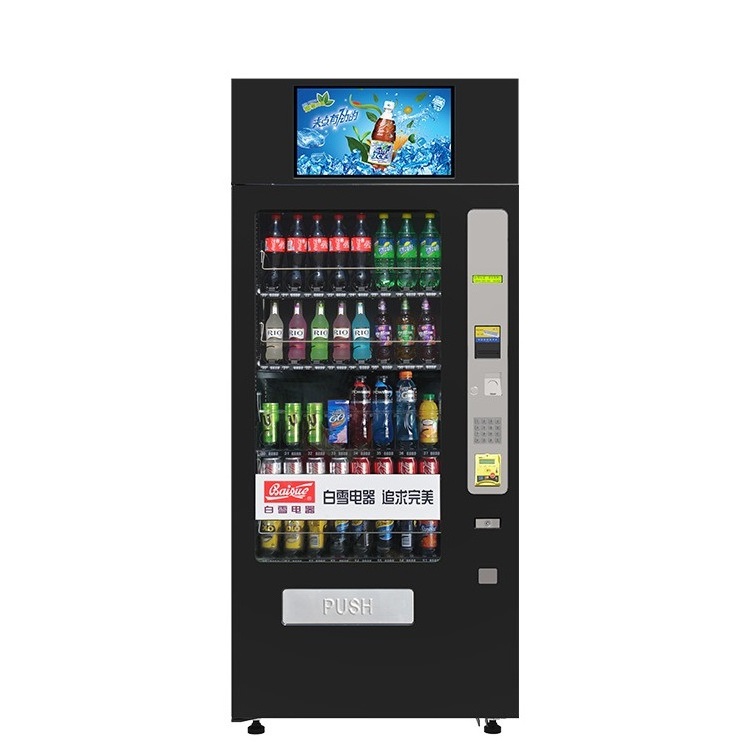 JSBS VCM2-4000S New Lift System  with 22 inch Top LCD advertristing Screen wifi modern vending machine