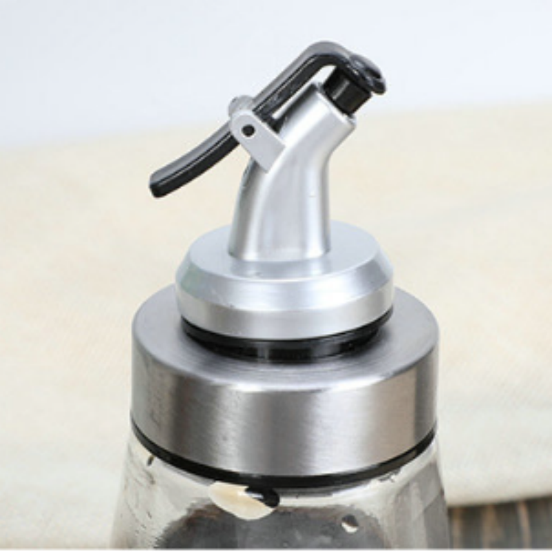 500ml glass oil and vinegar bottle olive oil dispenser with stainless steel nozzle for kitchen