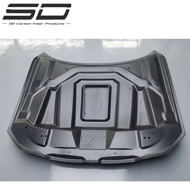 CSL Style Full Dry Carbon Fiber Hood For BMW G80 M3 G82 M4 Engine Bonnet