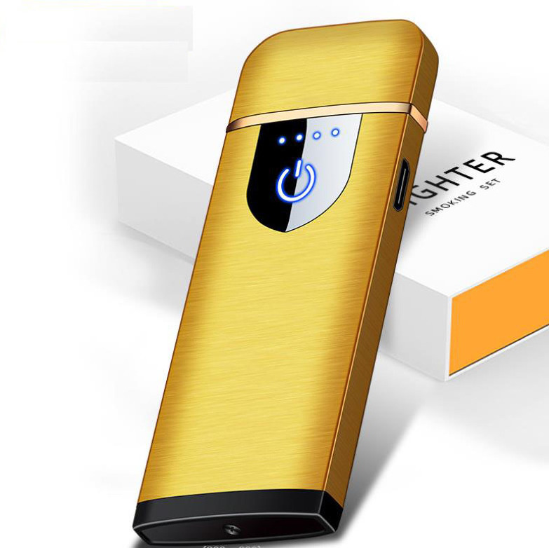 Ultra Thin Electric Lighter Plasma Sublimation Usb Charging Arc Lighter Windproof Plasma Cigarette Lighter