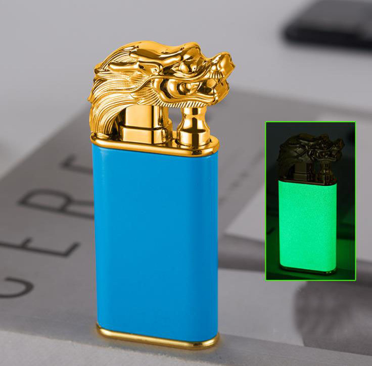 Dragon Double Fire Lighter Dragon Breath Dual Flame Lighter Refillable Cigarette Jet Flame Lighter