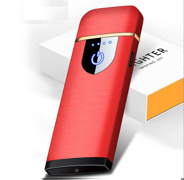 Ultra Thin Electric Lighter Plasma Sublimation Usb Charging Arc Lighter Windproof Plasma Cigarette Lighter