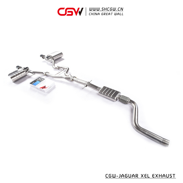 CGW Stainless Steel or Titanium Valvetronic Exhaust Catback Muffler Tips for Jaguar XEL 2.0T Year 2015-2018