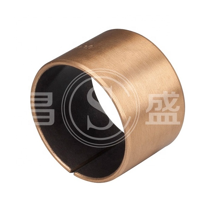 Jiashan sf 1 oilless sliding split dry sintered ptfe plain du metal sleeve bearing bushing for Shock absorber