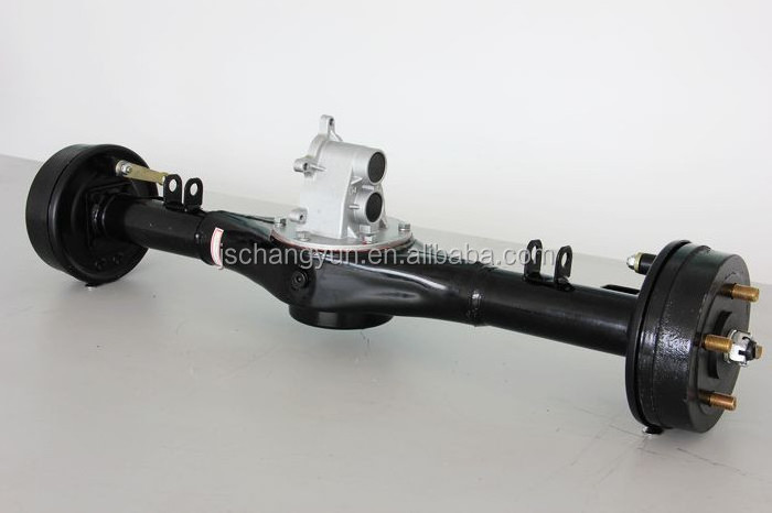 China electric vehicle differrential axle assemble e rickshaw rear axle