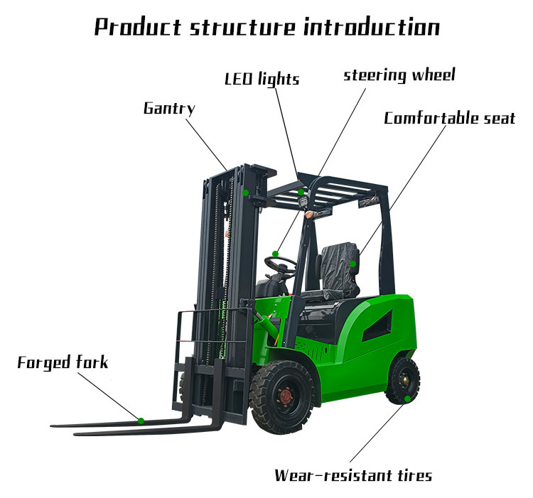 Chinese factory 2 ton electric forklift 3000kg full electric forklift stacker pallet stacker electric forklift on sale