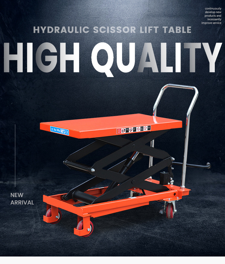 Lift table manual  platform car increasing shear fork  Hydraulic scissor truck thickened steel material