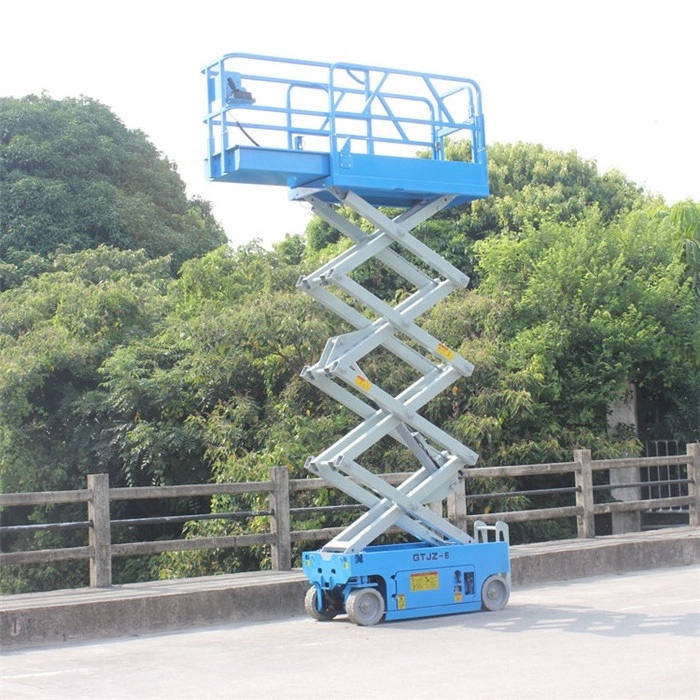 6-16 meter Scissor lift table scaffolding 18m 500kg Hydraulic electric lift mobile scissor shear fork lift platform